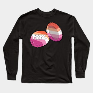 Lesbian Pride Bottle Cap Long Sleeve T-Shirt